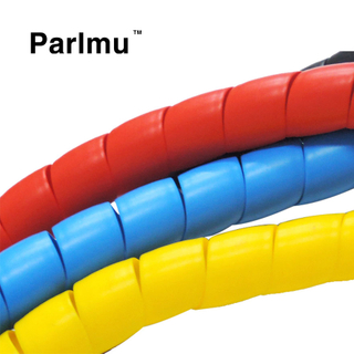 Custom Color Plastic Spiral Protective Sleeve for Electric Cable Wire wholesale transparent black cable wire plastic spiral 