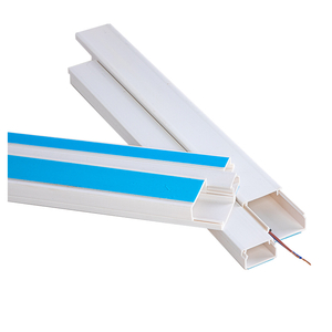 High quality PVC Trunking with sticker Wire Pipe Conduit PVC Cable trunking