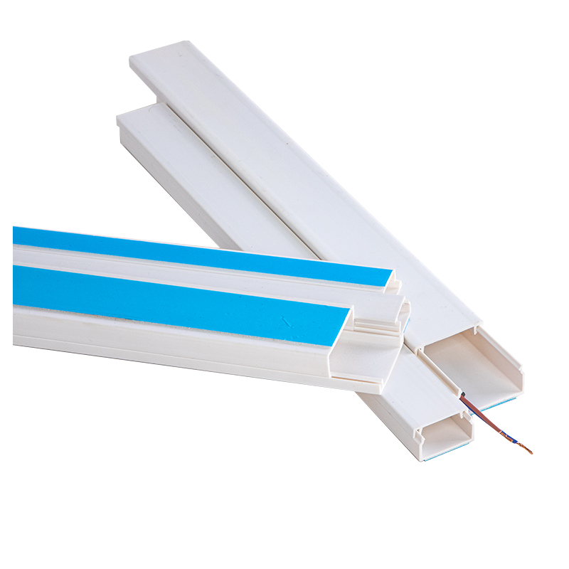 High quality PVC Trunking with sticker Wire Pipe Conduit PVC Cable trunking