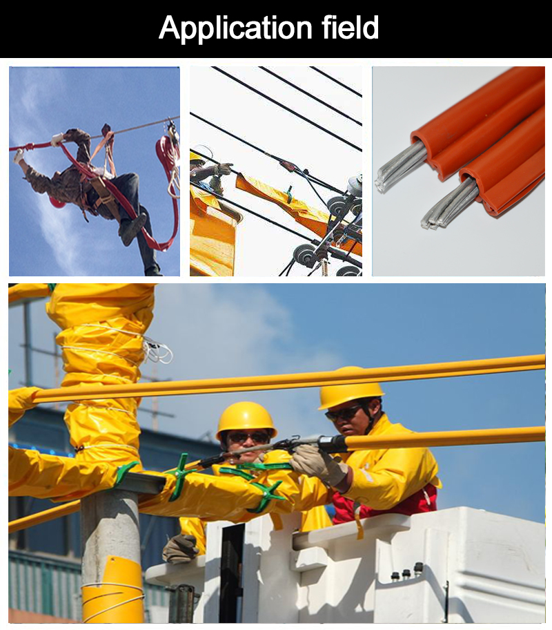 High Voltage Silicone Rubber Overhead Line Cable Insulation Sleeve