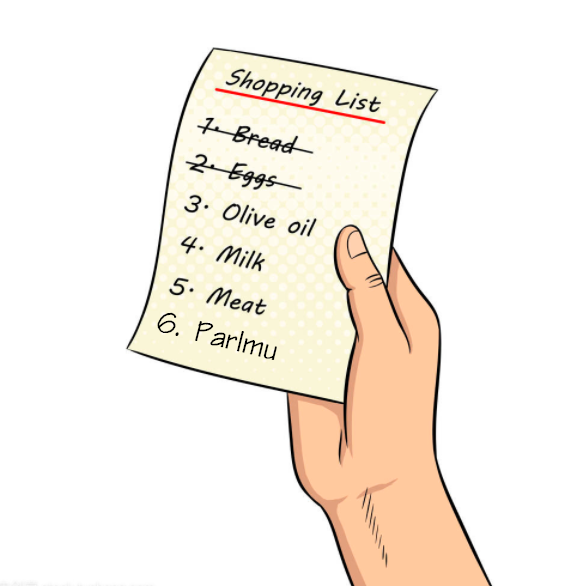 shopping list