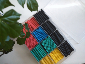 164pcs 2 1 Heat Shrinkable Insulation Tubing Cable Sleeves Tube